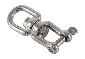 Вертлюг рым скоба, 6 мм, нержавеющая сталь 03106