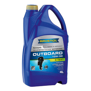 Моторное масло для 4-T лодочных моторов RAVENOL Outboardoel 4T SAE 10W30 (4л) new 1153203-001 1153203-004-01-999