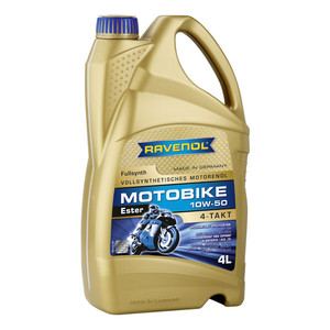 Моторное масло RAVENOL Motobike 4-T Ester SAE 10W50 (4л) new 1171103-004 1171103-004-01-999
