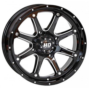 Диск квадроцикла BRP Can-Am HD4 12x7 (4х137 (ET+10) 5+2 Gloss Black Mach) 12HD407