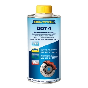 Тормозная жидкость RAVENOL DOT 4 (250 мл) 1350601-250-05-000