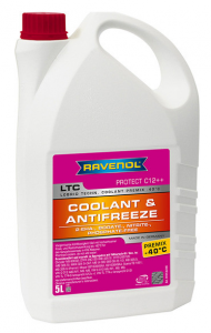 Антифриз автомобильный RAVENOL LTC Protect C12++ Premix -40C (готовый) (5 литров) 1410126-005-01-999
