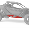 Защита порогов красная для BRP Can-Am Maverick R 715009923