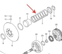 Пружина сцепления на сжатие 21243-09F52