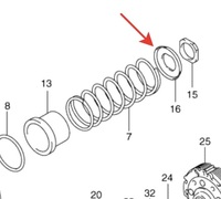 Опора пружины маховика сцепления 21519-09F52