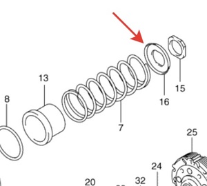 Опора пружины маховика сцепления 21519-09F52