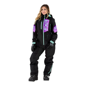 Комбинезон FXR Recruit (Black Purple Fade Seafoam) без утеплителя 222911-1081