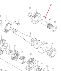 Втулка коробки передач Suzuki Kingquad 24551-31G00