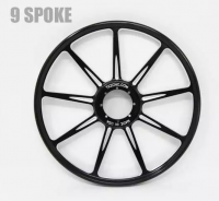 Каток 10" TKI 9 Spoke (черный) с подшипником 406-4003-02