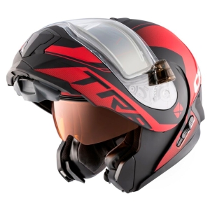 Шлем модуляр CKX TRANZ 1,5 Ams DL+EDL Caliber матовый красный 512023d (Размер M)