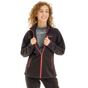 Женская флисовая кофта DragonFly Level Black Red 700250-23-332