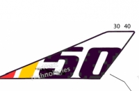 Наклейка накладки каркаса (правая) BRP Maverick R 704910049