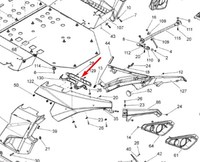 Пластина крепления каркаса безопасности Can-Am Maverick (14-18) 705007917