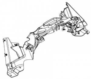 Пластик  приборной панели для BRP Can-am Outlander G3 XMR 705018405