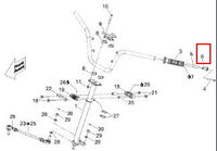 Заглушка руля квадроцикла BRP Can-Am Outlander 400 709400591