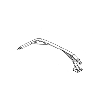 Левая часть каркаса крыши (Timeless Black Metallic) для BRP Maverick X3 715008494