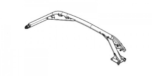 Правая часть каркаса крыши (Timeless Black Metallic) для квадроцикла BRP Maverick X3 715008500