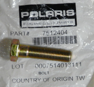 Болт крепления катка (ролика) снегохода Polaris 550 500 Widetrak LX Trail Touring Scrambler 5007512404