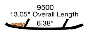 Коньки для лыж снегохода Woody's Ski Doo Lynx 9500-1 (860200141 860201044 505072223 860201043 860200031 860200152)