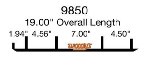Коньки для лыж снегохода Woody's Arctic Cat EAT3-9850-1 WAT-9850-1 (1703-003)