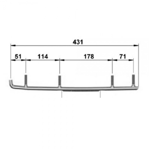 Коньки лыж усиленные 160 мм Sledex для Arctic Сat 8JP-F3731-00-00 / 2703-375 / 1703-218 / 1703-848 / 1703-849 / 0703-871 / EAT3-9975 / WAT-9975 9308-03 SLD-0081-010