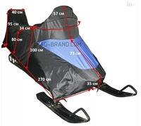 Чехол транспортировочный снегохода Arctic Cat Bearcat 570 2000 5000 XT AG-AC-SMB-BC570mirror-TC