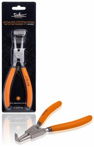 Щипцы для стопорных колец Airline "Загнутый разжим" 7", AT-ECP7-04, 180 мм