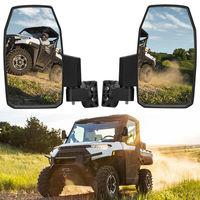 Зеркала заднего вида на профильную трубу Kemimoto для Polaris Ranger 900/1000 General B0106-07101BK