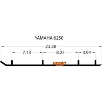 Коньки снегохода Yamaha Bravo / VK540 / 8E3-23731-00-XX / 8M6-23731-01-00 / VMX-23731-01-XX / EYV3-6250-1 2836-03 3S - кант 10см