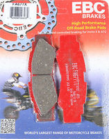 Тормозные колодки задние квадроцикла Yamaha YXZ 1000 EBC 2HC-25806-00-00 FA677TT 