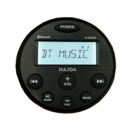 Магнитола влагозащищенная Hasda с bluetooth и aux 4 x 50W H-808N