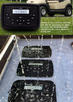 Магнитола влагозащищенная Hasda с bluetooth и aux 4 x 50W H-8103