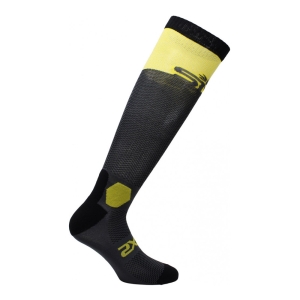 Носки SIXS LONG RACING (Dark Grey Yelow Tour) размер 40-43 LORA-II-GRGI