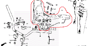 Накладка на руль Honda 53205-HM7-A00ZA