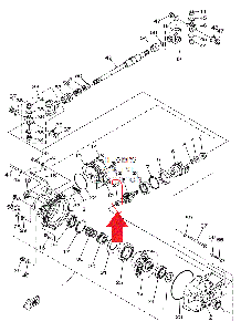 Подшипник хвостовика кардана  Yamaha 4WV-46167-00-00