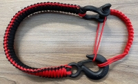 Трос-удлинитель из паракорда для лебедки красный черный (черный крюк) PRD-B-RD B