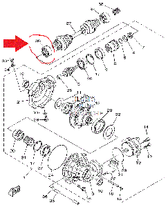 Пыльник манжета для квадроцикла Yamaha 5KM-22358-01-00