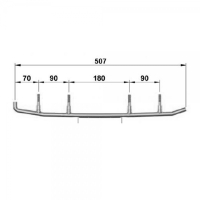 Коньки лыж усиленные 160 мм Sledex для Yamaha 8EN-23731-01-00 / 8JD-23731-00-00 / 8EK-23751-00-00 / 8EK-F3731-01-00 / SMA-F3731-EK-00 / 8EN-F3731-01-00 / 8GP-23731-00-00 / EYV3-6580 / WYV-6580 4505-03 SLD-0081-019