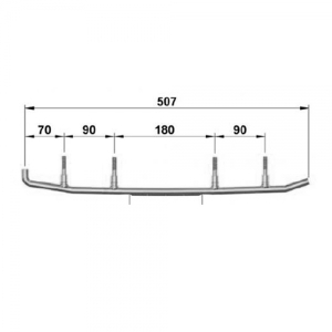 Коньки лыж усиленные 160 мм Sledex для Yamaha 8EN-23731-01-00 / 8JD-23731-00-00 / 8EK-23751-00-00 / 8EK-F3731-01-00 / SMA-F3731-EK-00 / 8EN-F3731-01-00 / 8GP-23731-00-00 / EYV3-6580 / WYV-6580 4505-03 SLD-0081-019